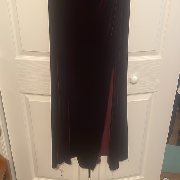 Burgundy Alex evening gown, worn once. No rips or stains retails $225 brand new. - Picture 2 of 6
